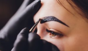 eyebrow colour tinting at Nataya Beauty Manchester city centre patch test